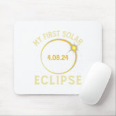 Tapis De Souris Ma première éclipse solaire totale 8 avril Enfant  (Avec souris)