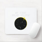 Tapis De Souris Ma première éclipse solaire Totalité 2024 Avril 8  (Avec souris)