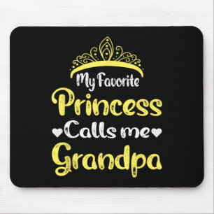 Tapis De Souris Ma princesse préférée m'appelle grand-père grand-p