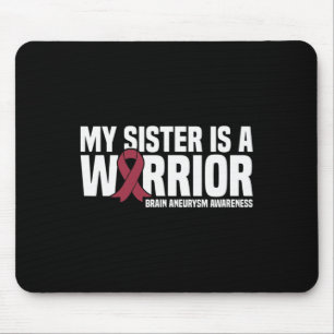 Tapis De Souris Ma soeur est un guerrier Cerveau Aneurie Sensibili