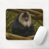 Tapis De Souris Macaque à queue de lion dans le sanctuaire foresti (Avec souris)