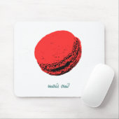 Tapis De Souris macaron aux fraises (Avec souris)