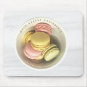 Tapis De Souris Macarons Bowl Aquarelle Alimentation Commerce (Devant)