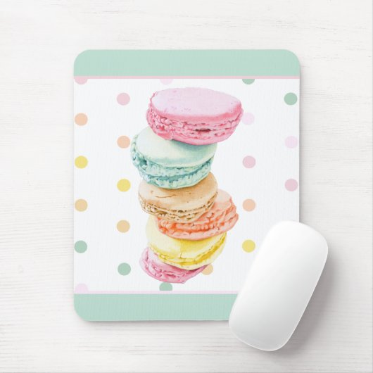 Tapis De Souris Macarons dot Mousepad (Avec souris)