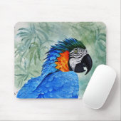 Tapis De Souris Macaw bleu et or (Avec souris)