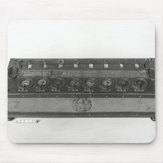 Tapis De Souris Machine à calculer inventée (Devant)