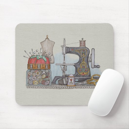Tapis De Souris Machine à coudre actionnée à la main (Avec souris)