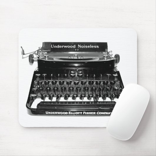 Tapis De Souris Machine à écrire Mousepad d'auteur - customisé (Avec souris)