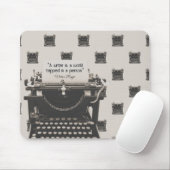 Tapis De Souris Machine à écrire vintage (Avec souris)