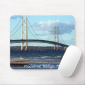 Tapis De Souris Mackinac-Pont-dans-chute, pont de Mackinac, MI (Avec souris)