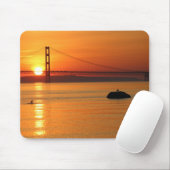 Tapis De Souris Mackinaw City Sunrise Mousepad (Avec souris)