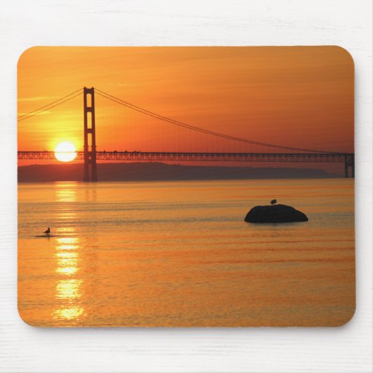 Tapis De Souris Mackinaw City Sunrise Mousepad (Devant)