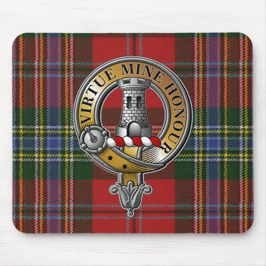 Tapis De Souris MacLean Tartan & Badge (Devant)