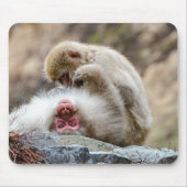 Tapis De Souris Macque Monkey, Profiter de la bonne vie (Devant)