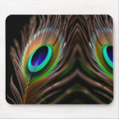 Tapis De Souris Macro hyper-vibrante de Peacock Feather Eye (Devant)