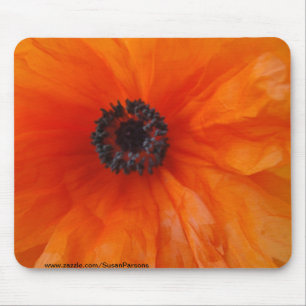 Tapis De Souris Macro orange de pavot