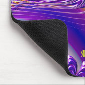 Tapis De Souris MACY ~ Zany Green, Blue, Yellow et Purple (Coin)