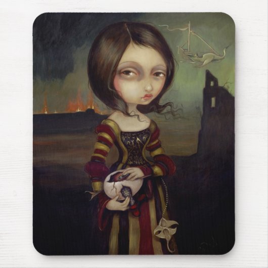 Tapis De Souris Madame avec un oeuf Mousepad gothique de Bosch (Devant)