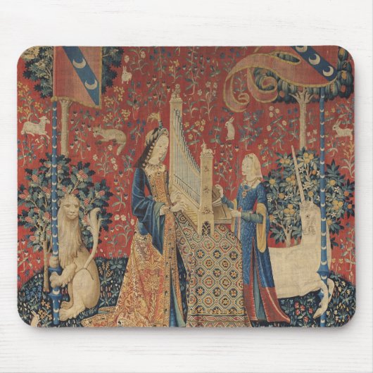 Tapis De Souris Madame et la licorne : 'Hearing (Devant)