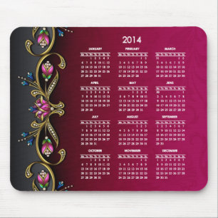 Tapis De Souris Madame étincelante 2014 calendrier