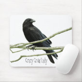 Tapis De Souris Madame folle Mousepad de corneille (Avec souris)