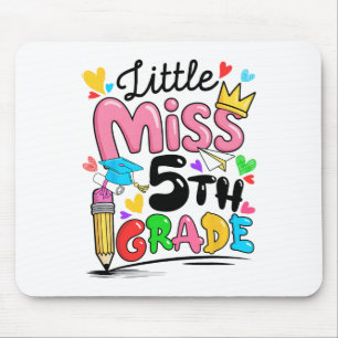 Tapis De Souris Mademoiselle 5e année Ck mignonne pour l'école 