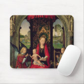 Tapis De Souris Madonna et enfant avec deux anges (Avec souris)