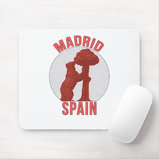 Tapis De Souris Madrid Espagne (Avec souris)