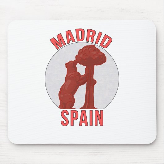 Tapis De Souris Madrid Espagne (Devant)
