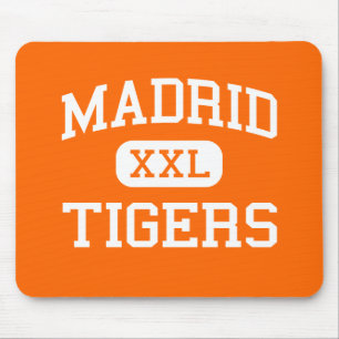Tapis De Souris Madrid - tigres - lycée de Madrid - Madrid Iowa