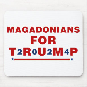 Tapis De Souris Magadoniens pour Trump 2024 Red Blue Star