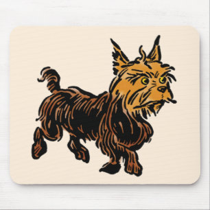 Tapis De Souris Mage de l'âge vintage Oz, Toto le chien chiot mign