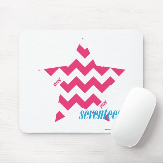 Tapis De Souris Magenta 2 de zigzag (Avec souris)