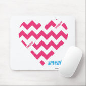 Tapis De Souris Magenta 3 de zigzag (Avec souris)