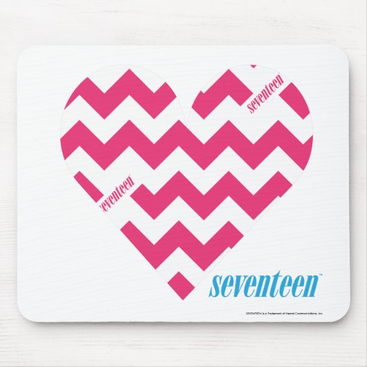 Tapis De Souris Magenta 3 de zigzag (Devant)