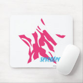 Tapis De Souris Magenta 4 de zèbre (Avec souris)