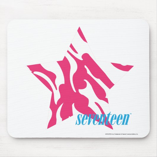 Tapis De Souris Magenta 4 de zèbre (Devant)