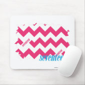 Tapis De Souris Magenta 4 de zigzag (Avec souris)