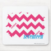 Tapis De Souris Magenta 4 de zigzag (Devant)