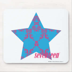 Tapis De Souris Magenta-Aqua 2 de damassé