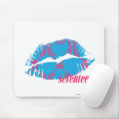 Tapis De Souris Magenta-Aqua de damassé (Avec souris)