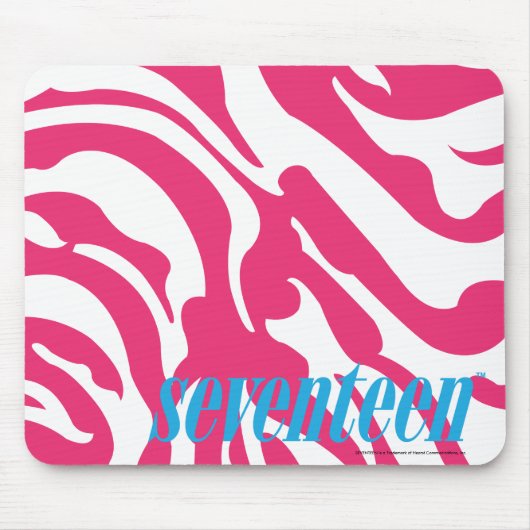 Tapis De Souris Magenta de zèbre (Devant)