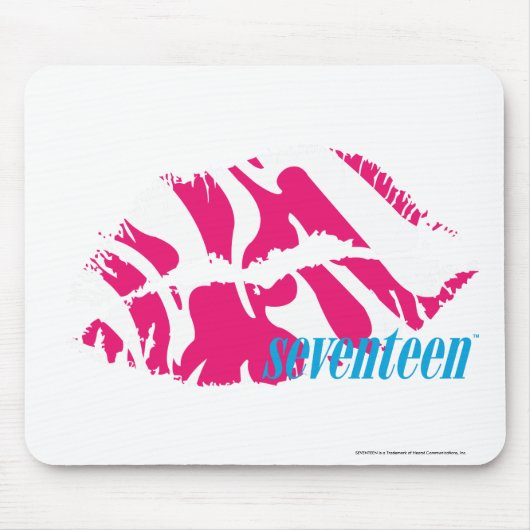 Tapis De Souris Magenta de zèbre (Devant)