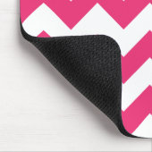 Tapis De Souris Magenta de zigzag (Coin)