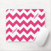 Tapis De Souris Magenta de zigzag (Avec souris)
