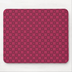 Tapis De Souris Magenta Funky Circles Mousepad