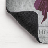 Tapis De Souris Magenta Joaillé Papillon Damas (Coin)