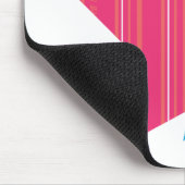 Tapis De Souris Magenta mince 3 de rayures (Coin)