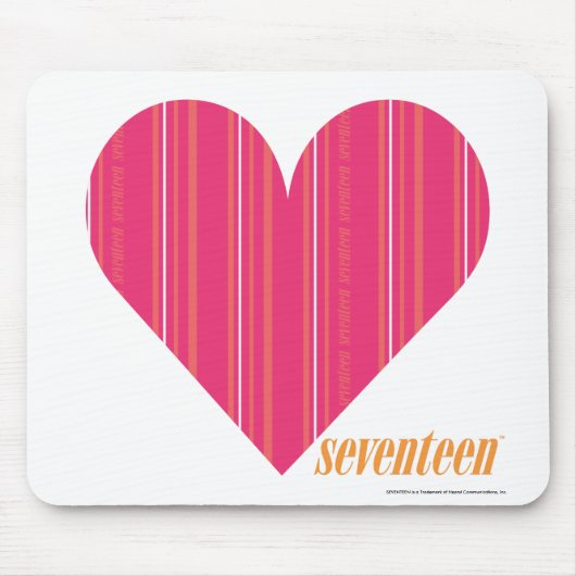 Tapis De Souris Magenta mince 4 de rayures (Devant)