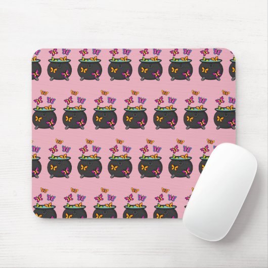 Tapis De Souris Magical Butterflies from a cauldron (Avec souris)